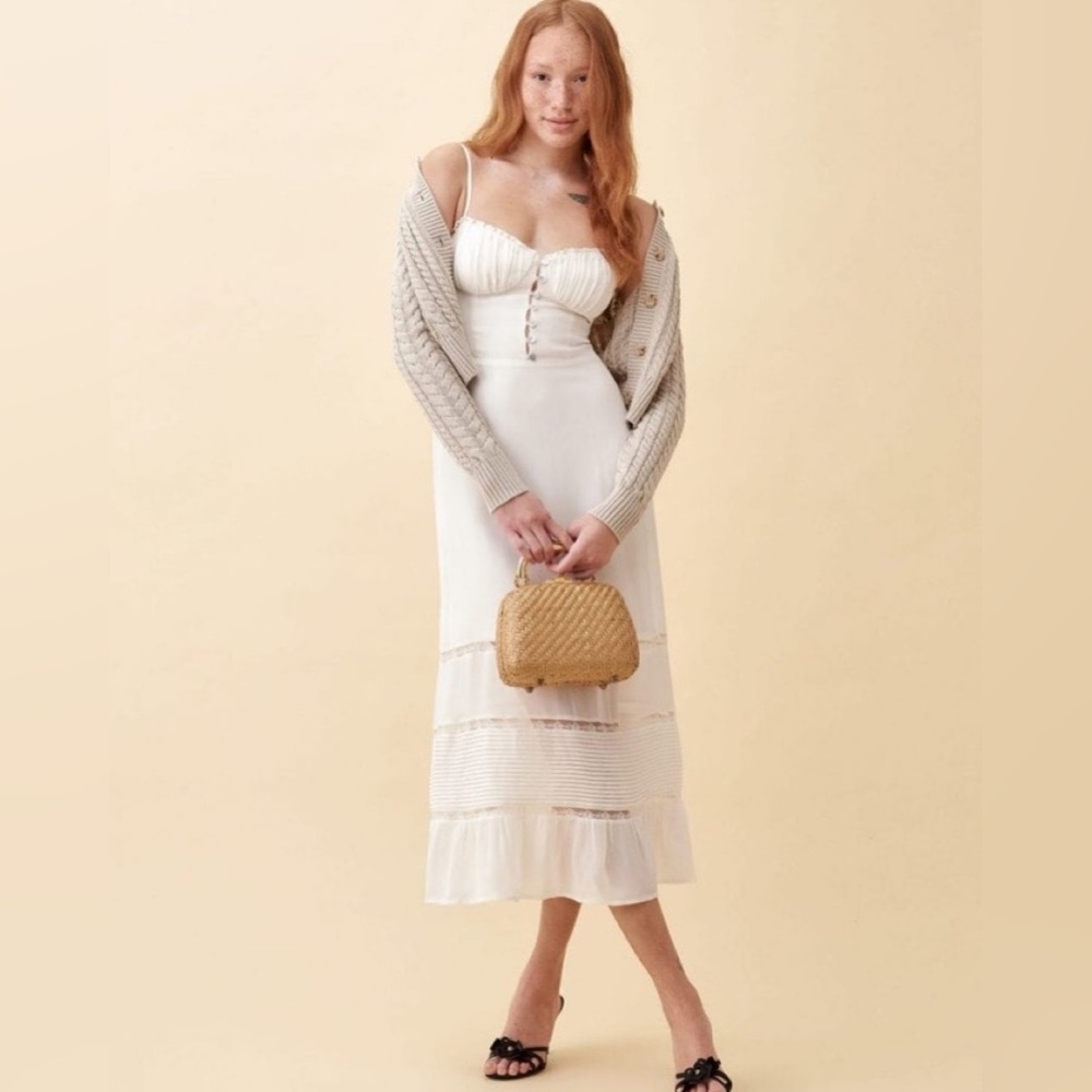 Reformation White Harvest Dress Size 4